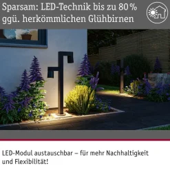 Paulmann LED tuinpadverlichting Kimu 2, antraciet, 2-lamps, 2.200 K