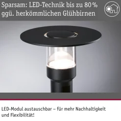 Paulmann LED tuinpadverlichting Sienna, aluminium, sensor