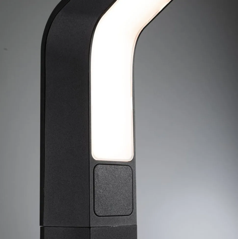 Paulmann LED tuinpadverlichting Merano, sensor, aluminium, antraciet