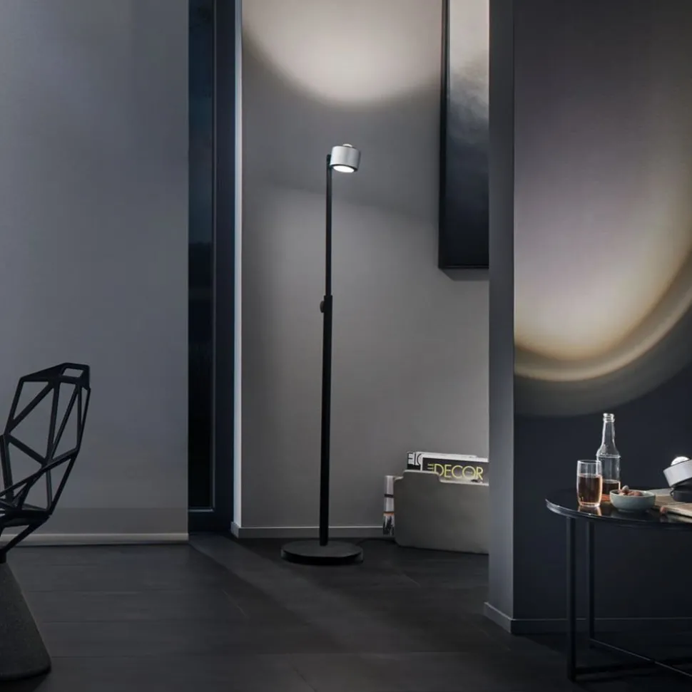 Paulmann LED vloerlamp Aldan, metaal, verstelbaar, dimbaar