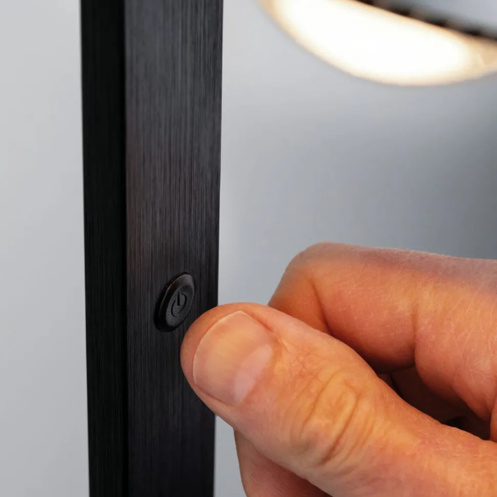 Paulmann LED vloerlamp Aldan, metaal, verstelbaar, dimbaar