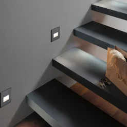 Paulmann LED wand inbouwlamp Edge, zwart