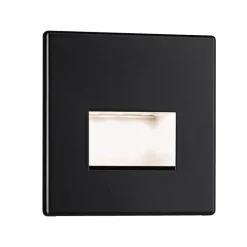 Paulmann LED wand inbouwlamp Edge, zwart