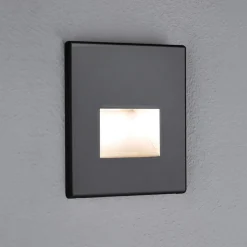 Paulmann LED wand inbouwlamp Edge, zwart