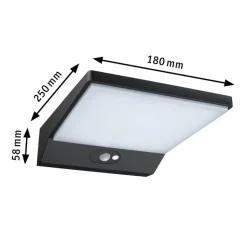 Paulmann LED wandlamp Ronas, sensor, diepte 25