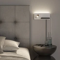 Paulmann LED wandlamp Serra, rechts, USB-C aansluiting