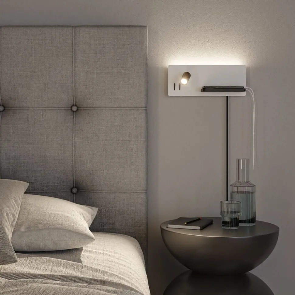 Paulmann LED wandlamp Serra, rechts, USB-C aansluiting