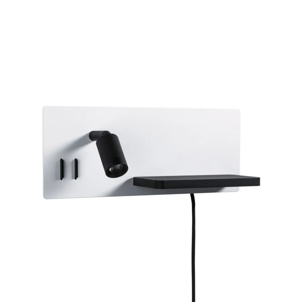 Paulmann LED wandlamp Serra, rechts, USB-C aansluiting