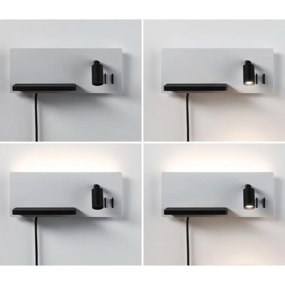 Paulmann LED wandlamp Serra, rechts, USB-C aansluiting