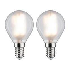 Paulmann LED-druppellamp E14 4,5W 2700K mat 2/pak