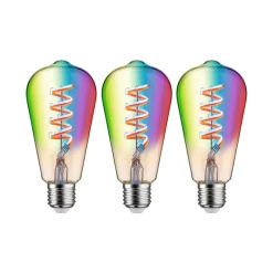 Paulmann LED-Rustika ZigBee E27 6,3W RGBW goud 3er