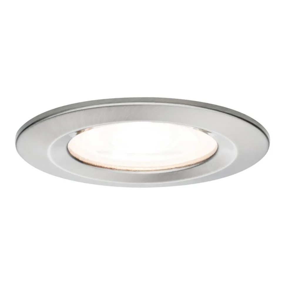Paulmann LED-spot Nova rond, IP44, dimbaar, ijzer