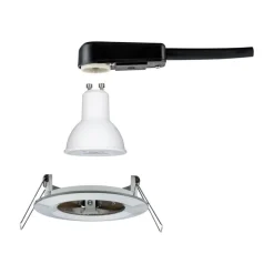 Paulmann LED-spot Nova rond, IP44, dimbaar, ijzer