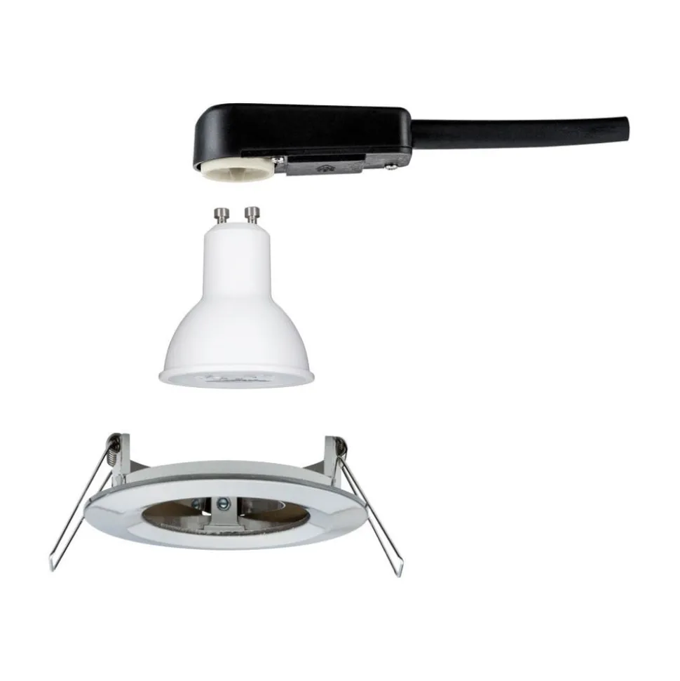 Paulmann LED-spot Nova rond, IP44, dimbaar, ijzer