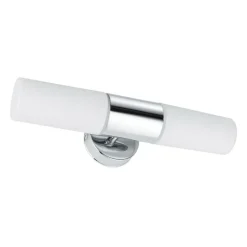 Paulmann Lenia wandlamp IP44 chroom/opaal 2-lamps