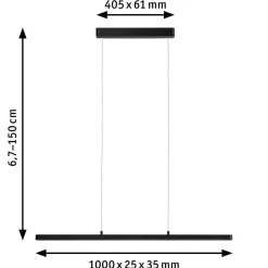 Paulmann Lento LED hanglamp ZigBee CCT dim zwart