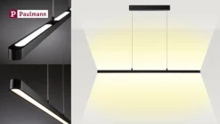 Paulmann Lento LED hanglamp zwart dimbaar Up-&Downlight