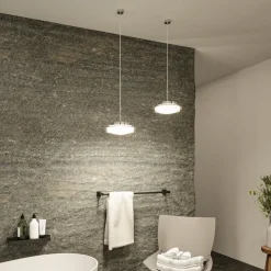 Paulmann Luena LED hanglamp IP44 chroom Ø25cm