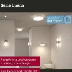 Paulmann Luena LED plafondlamp IP44 chroom Ø35cm