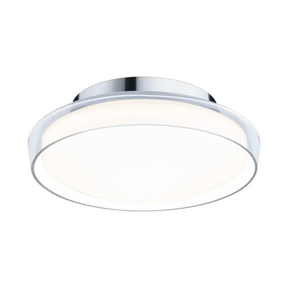 Paulmann Luena LED plafondlamp IP44 chroom Ø25cm