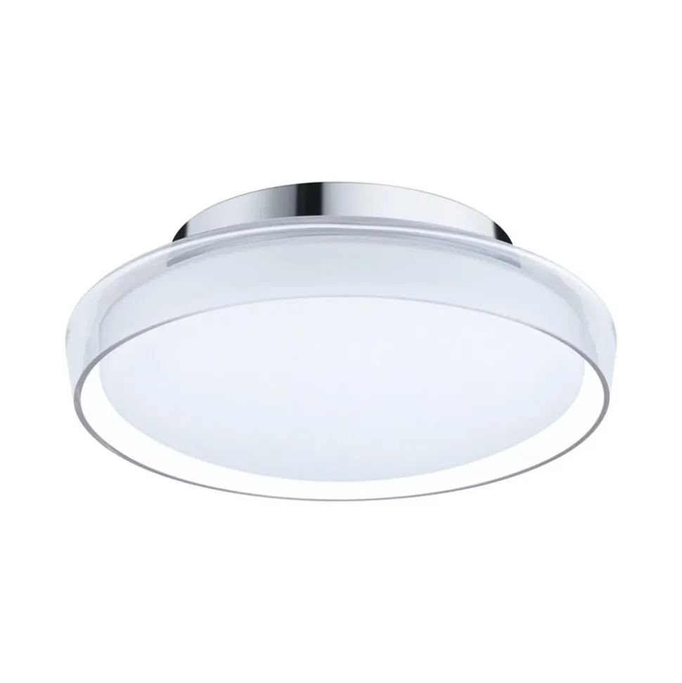Paulmann Luena LED plafondlamp IP44 chroom Ø25cm