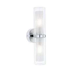 Paulmann Luena wandlamp IP44 chroom E14 2-lamps