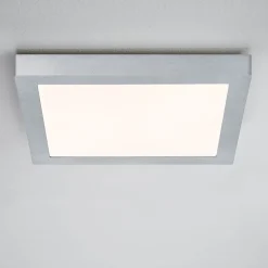 Paulmann Lunar LED paneel, hoekig, chroom, 30x30cm