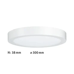 Paulmann Lunar LED paneel, rond, Ø 30 cm, mat wit