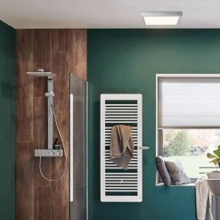 Paulmann Lunar LED paneel, hoekig, chroom, 40x40cm