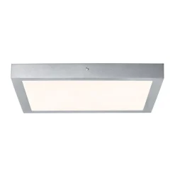 Paulmann Lunar LED paneel, hoekig, chroom, 40x40cm