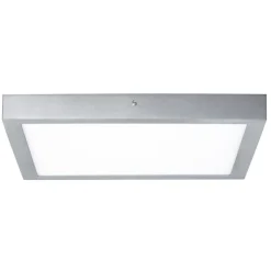 Paulmann Lunar LED paneel, hoekig, chroom, 40x40cm