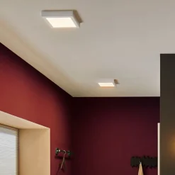 Paulmann Lunar LED paneel, hoekig, wit, 17x17cm