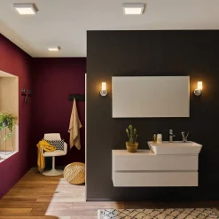 Paulmann Lunar LED paneel, hoekig, wit, 17x17cm