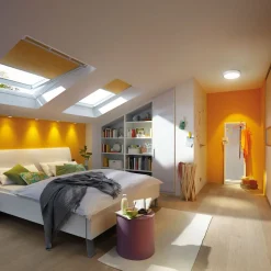 Paulmann Lunar LED paneel, rond, Ø 30 cm, chroom