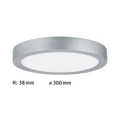 Paulmann Lunar LED paneel, rond, Ø 30 cm, chroom