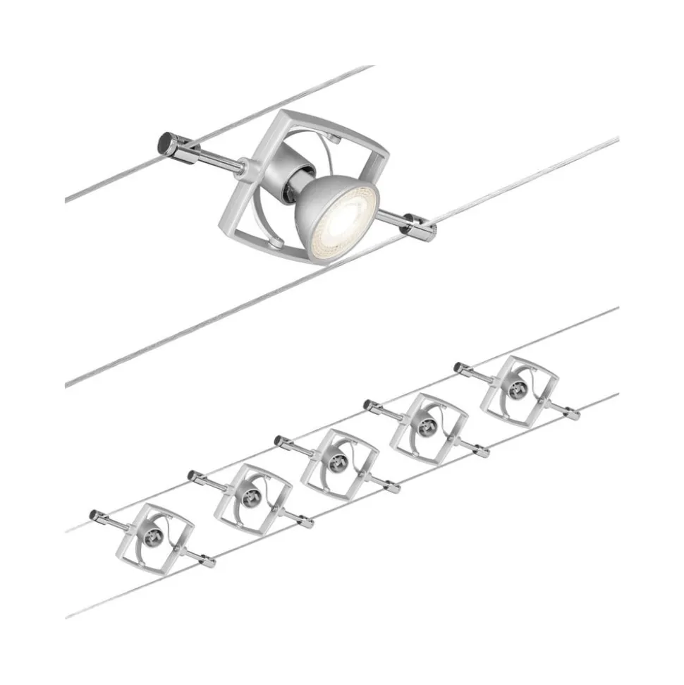 Paulmann Mac II kabelsysteem chroom mat 5 spots