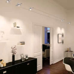 Paulmann Mac II kabelsysteem chroom mat 5 spots