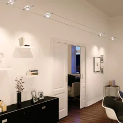 Paulmann Mac II kabelsysteem, 5-lamps, wit