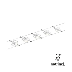 Paulmann Mac II kabelsysteem, 5-lamps, wit