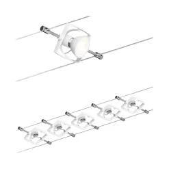 Paulmann Mac II kabelsysteem, 5-lamps, wit