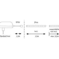 Paulmann MaxLED 250 basisset IP44 daglicht 1,5m