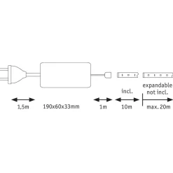 Paulmann MaxLED 500 basisset IP20 warmwit 10m