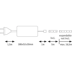 Paulmann MaxLED 500 basisset IP20 warmwit 5m