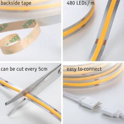 Paulmann MaxLED 500 COB Basis IP20 warmwit 1,5m