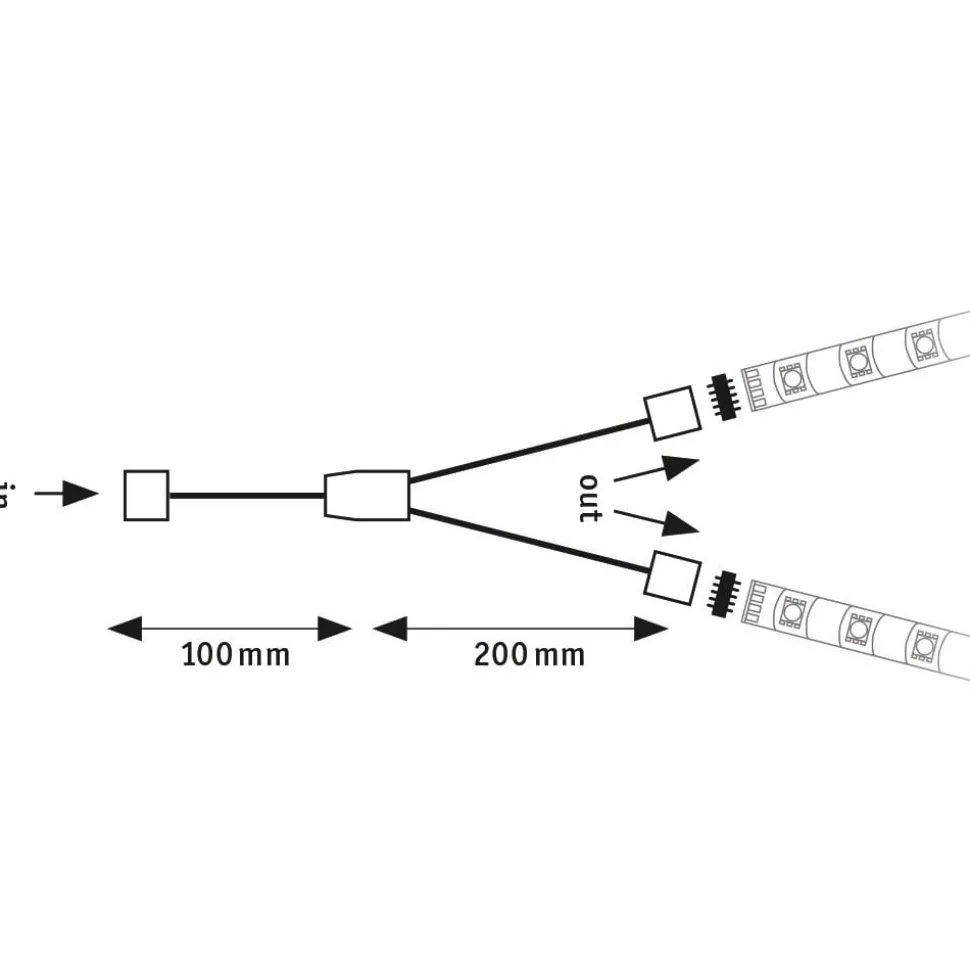 Paulmann MaxLED Y-verbindingskabel, splitter