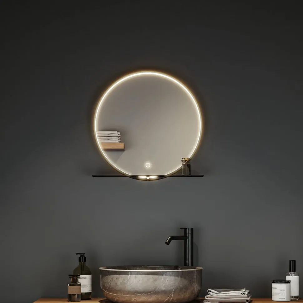 Paulmann Miro LED wandspiegel CCT Ø50cm framelight