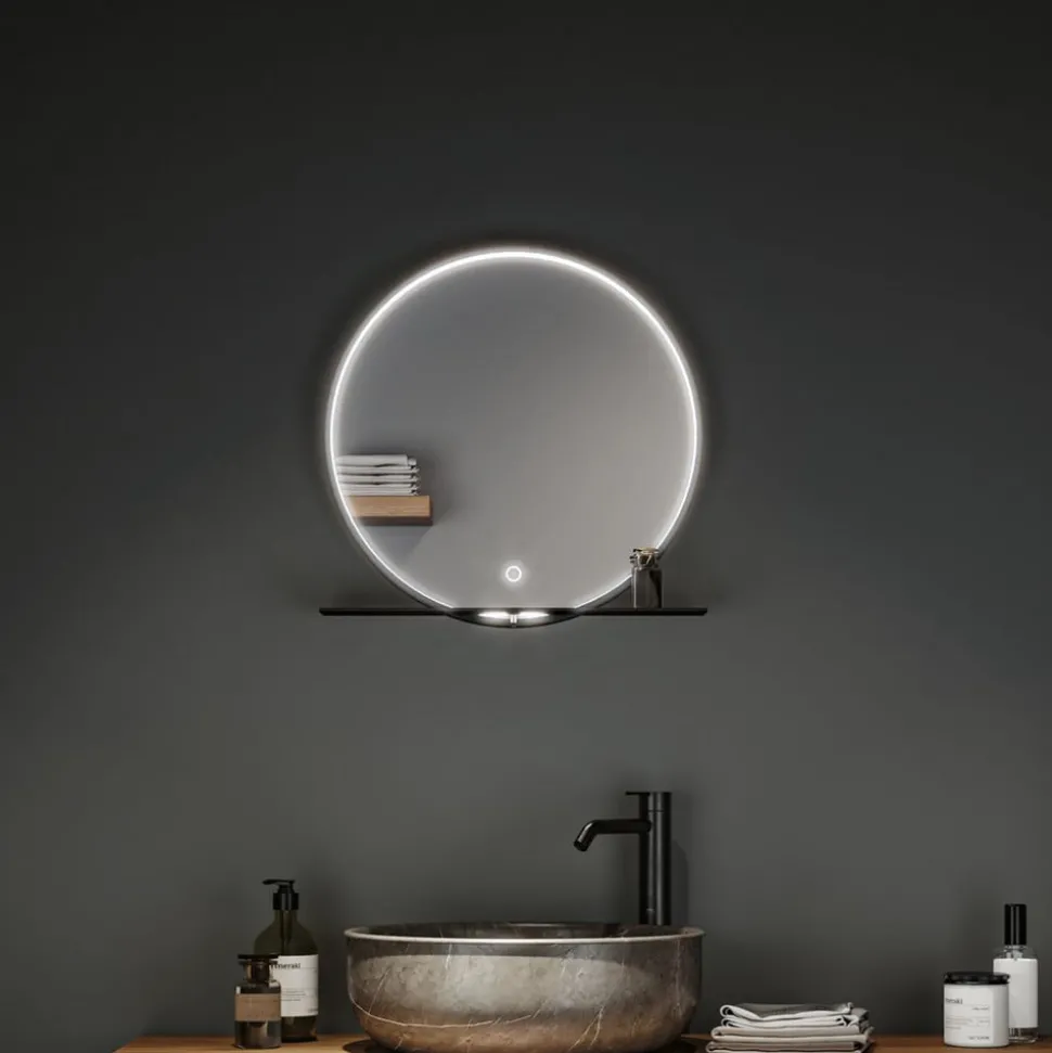 Paulmann Miro LED wandspiegel CCT Ø50cm framelight