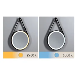 Paulmann Miro LED-hangspiegel CCT Ø40cm framelight