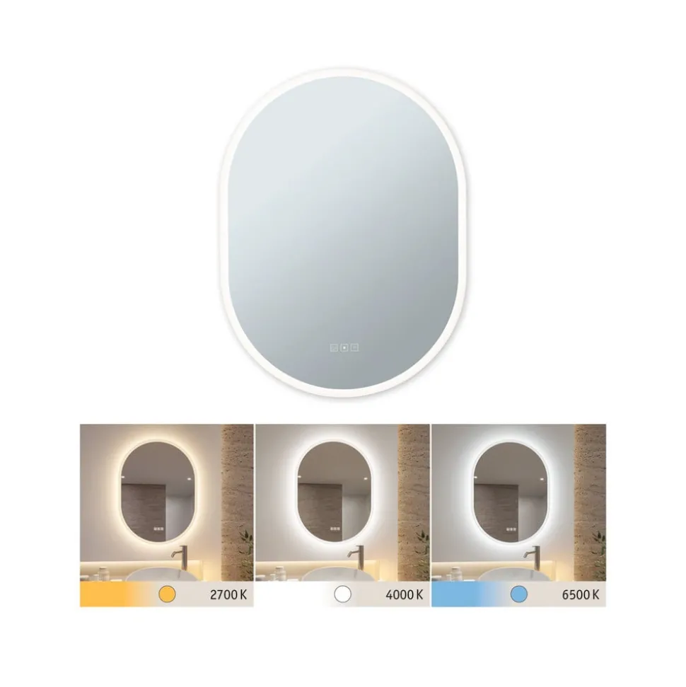 Paulmann Mirra wandspiegel 80x60cm CCT dim wit