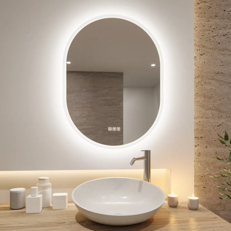 Paulmann Mirra wandspiegel 80x60cm CCT dim wit